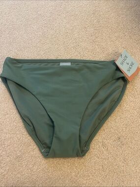 Shade & Shore Olive Green Bikini Bottom